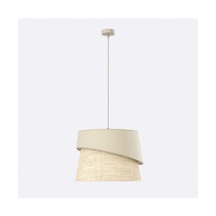 Lampa wisząca CANVA 1 MOKKA RATTAN - Emibig
