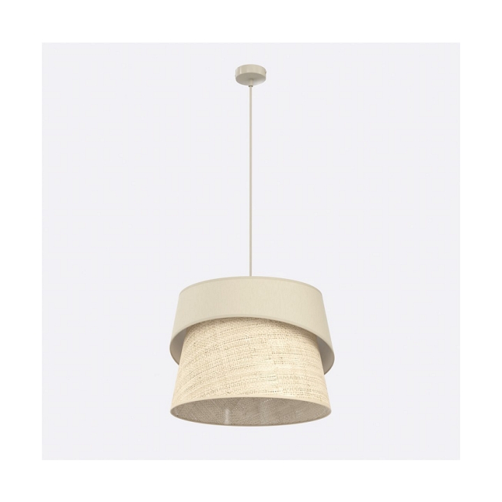 Lampa wisząca CANVA 1 MOKKA RATTAN - Emibig