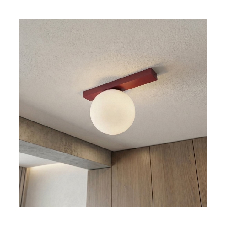 Lampa sufitowa FIT 1 BURGUNDY OPAL - Emibig