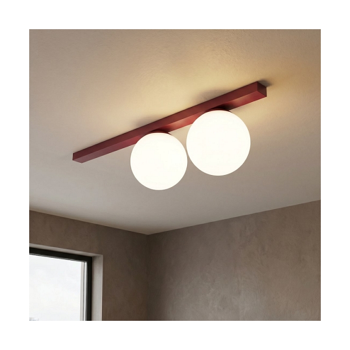 Lampa sufitowa FIT 2 BURGUNDY OPAL - Emibig