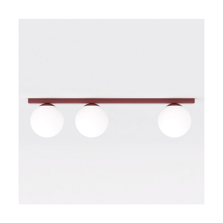 Lampa sufitowa FIT 3 BURGUNDY OPAL - Emibig