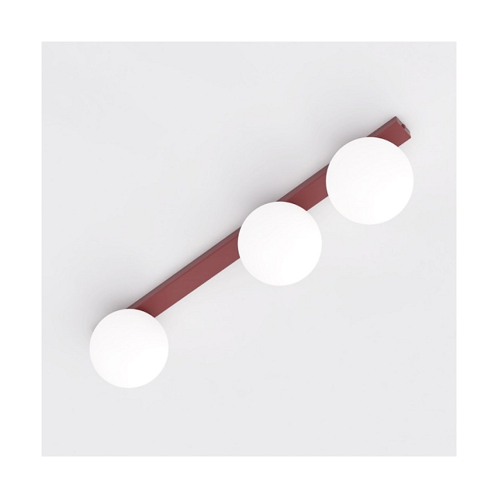 Lampa sufitowa FIT 3 BURGUNDY OPAL - Emibig