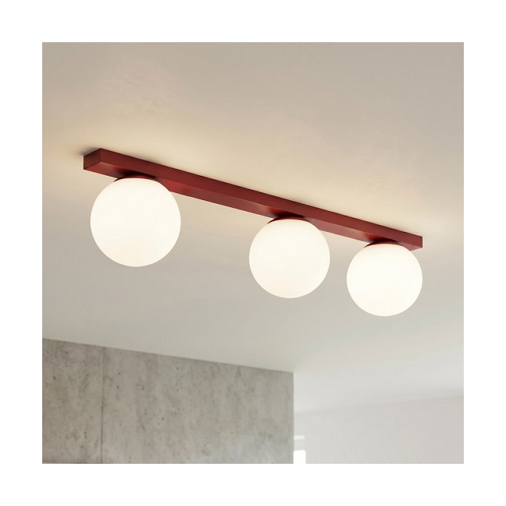 Lampa sufitowa FIT 3 BURGUNDY OPAL - Emibig