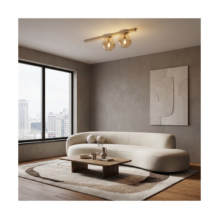 Lampa sufitowa FIT 2 MOKKA AMBER - Emibig