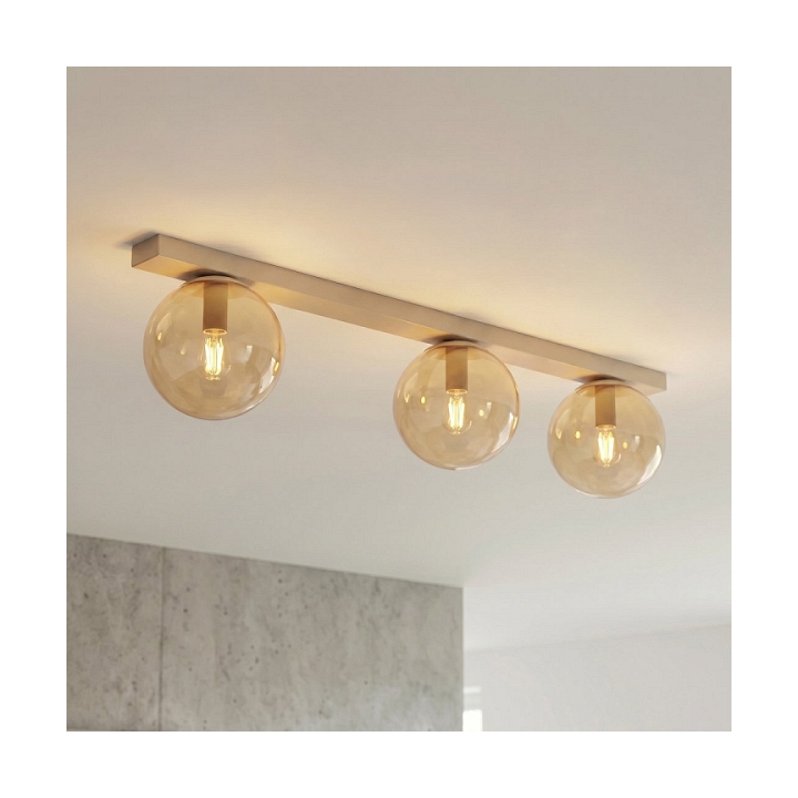 Lampa sufitowa FIT 3 MOKKA AMBER - Emibig
