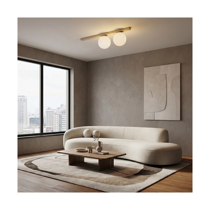 Lampa sufitowa FIT 2 MOKKA OPAL - Emibig