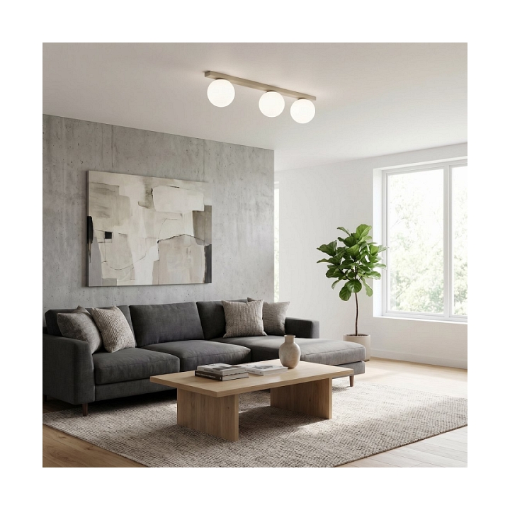 Lampa sufitowa FIT 3 MOKKA OPAL - Emibig