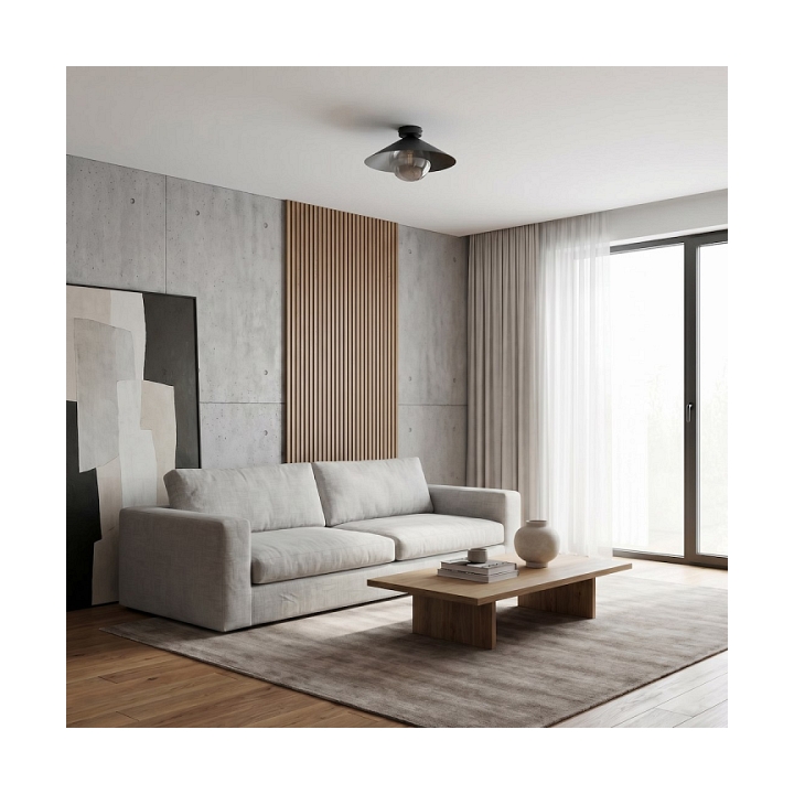 Lampa sufitowa MONO 1S PLAFON BL GRAFIT - Emibig