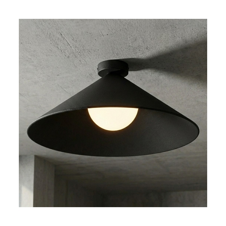 Lampa sufitowa MONO 1L PLAFON BL OPAL - Emibig