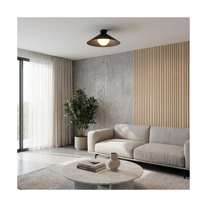 Lampa sufitowa MONO 1M PLAFON BL OPAL - Emibig