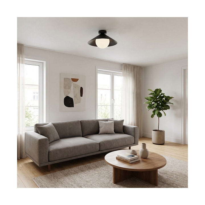 Lampa sufitowa MONO 1S PLAFON BL OPAL - Emibig