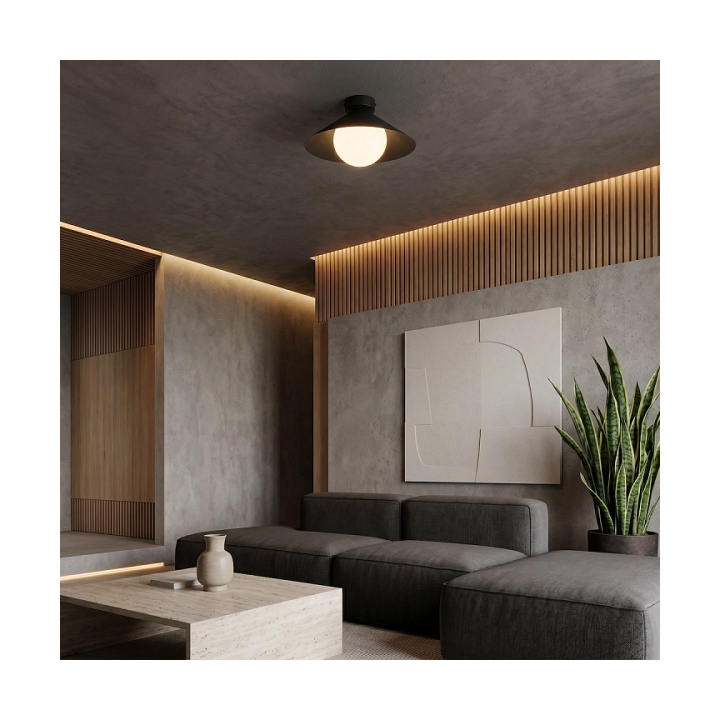 Lampa sufitowa MONO 1S PLAFON BL OPAL - Emibig