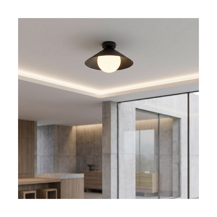 Lampa sufitowa MONO 1S PLAFON BL OPAL - Emibig