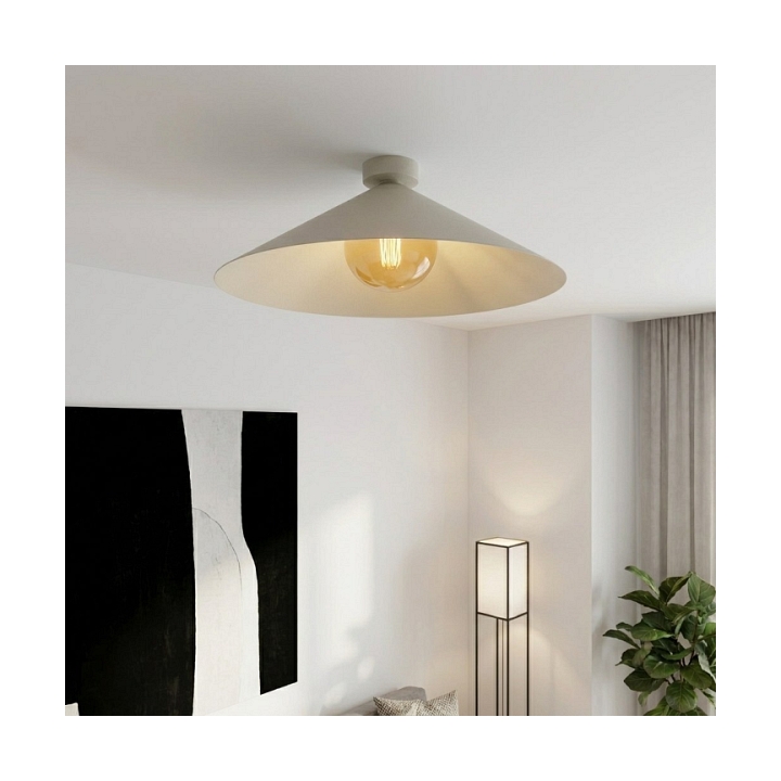 Lampa sufitowa MONO 1L PLAFON MOKKA AMBER - Emibig