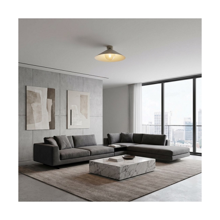 Lampa sufitowa MONO 1M PLAFON MOKKA AMBER - Emibig