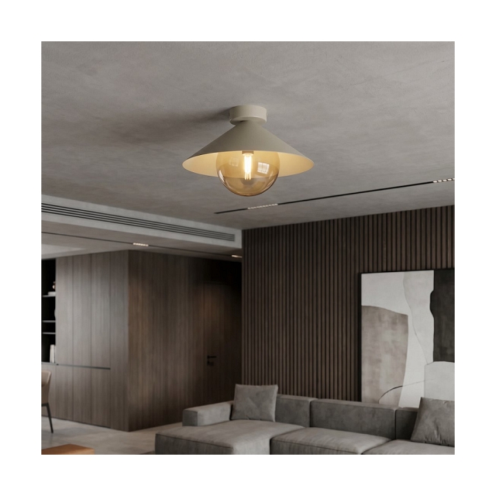Lampa sufitowa MONO 1S PLAFON MOKKA AMBER - Emibig