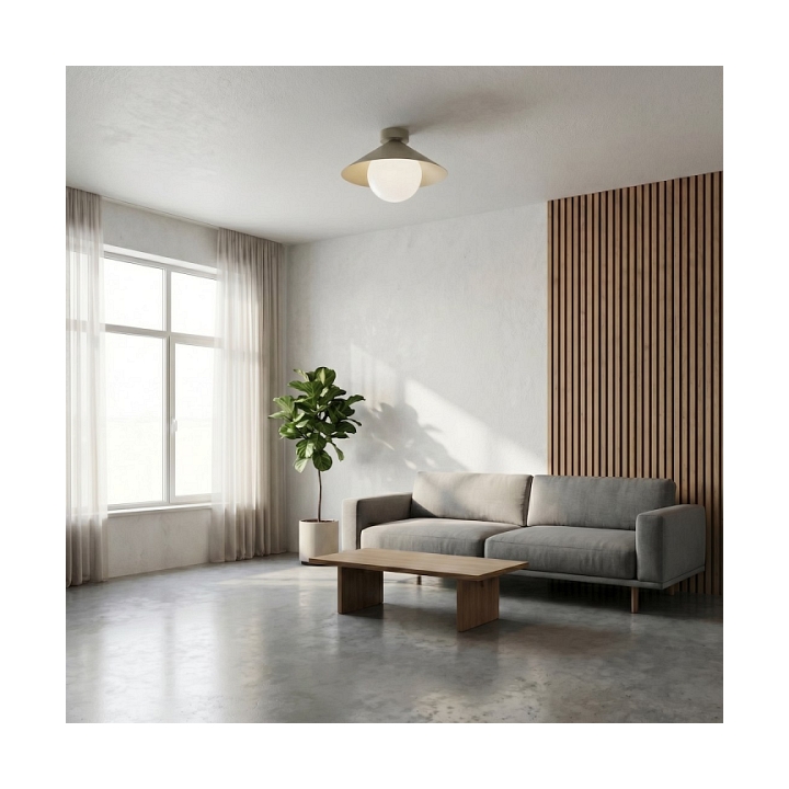 Lampa sufitowa MONO 1S PLAFON MOKKA OPAL - Emibig