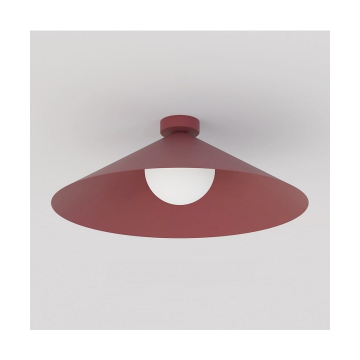 Lampa sufitowa MONO 1L PLAFON BURGUNDY OPAL - Emibig