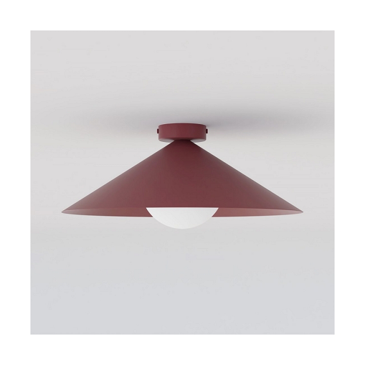 Lampa sufitowa MONO 1M PLAFON BURGUNDY OPAL - Emibig