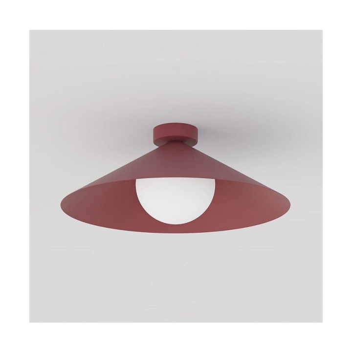 Lampa sufitowa MONO 1M PLAFON BURGUNDY OPAL - Emibig