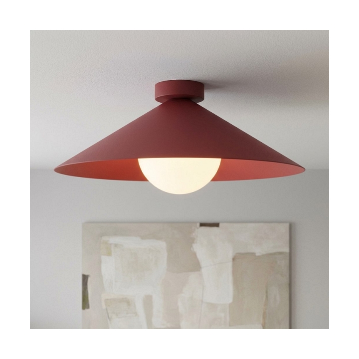 Lampa sufitowa MONO 1M PLAFON BURGUNDY OPAL - Emibig