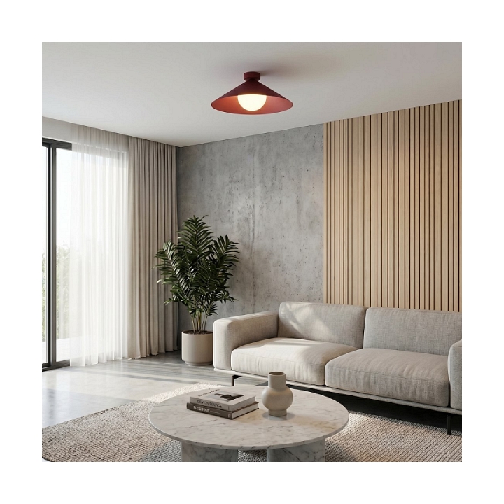 Lampa sufitowa MONO 1M PLAFON BURGUNDY OPAL - Emibig
