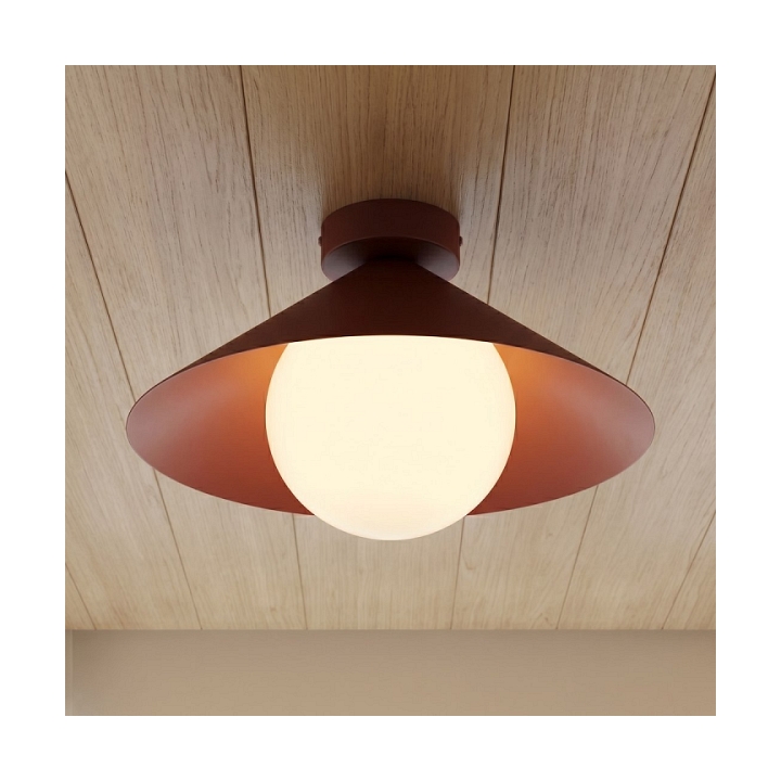 Lampa sufitowa MONO 1S PLAFON BURGUNDY OPAL - Emibig