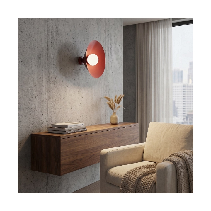 Kinkiet MONO K1M BURGUNDY OPAL - Emibig