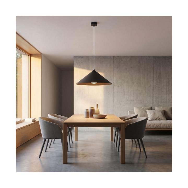 Lampa sufitowa MONO 1L BL OPAL - Emibig