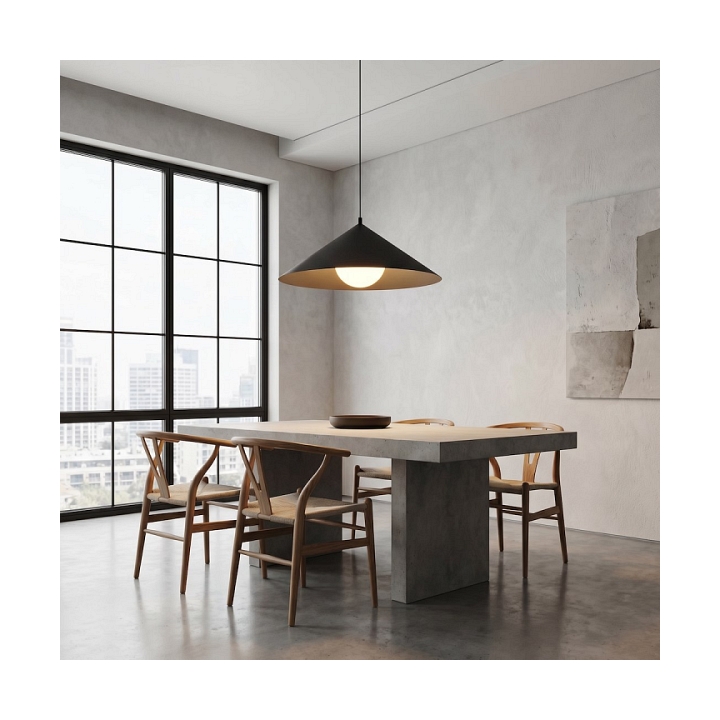 Lampa sufitowa MONO 1L BL OPAL - Emibig