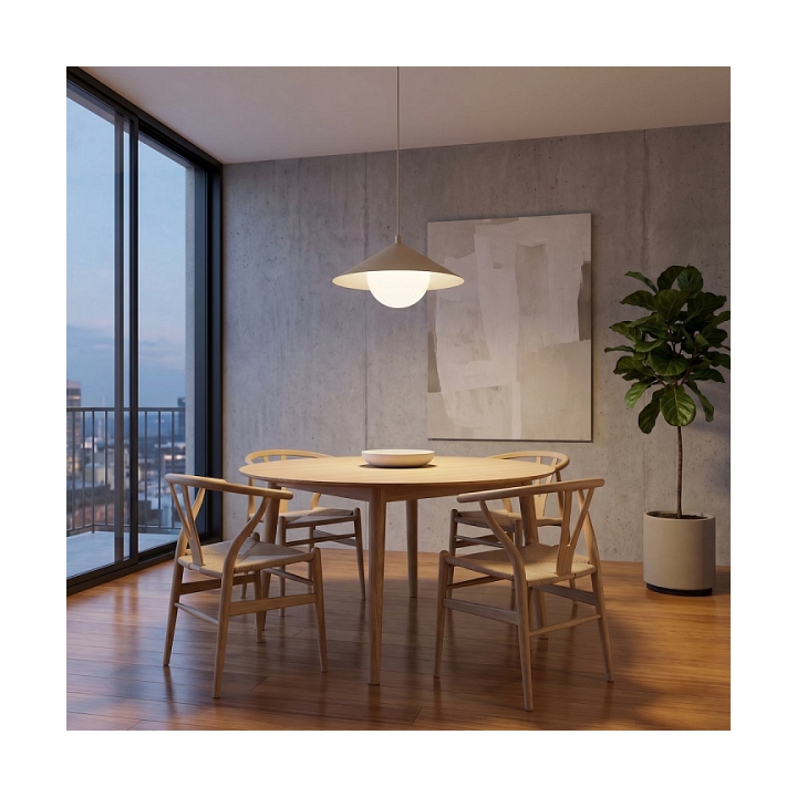 Lampa sufitowa MONO 1S MOKKA OPAL - Emibig
