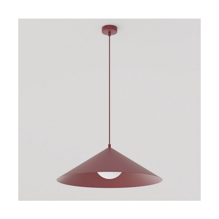 Lampa sufitowa MONO 1L BURGUNDY OPAL - Emibig
