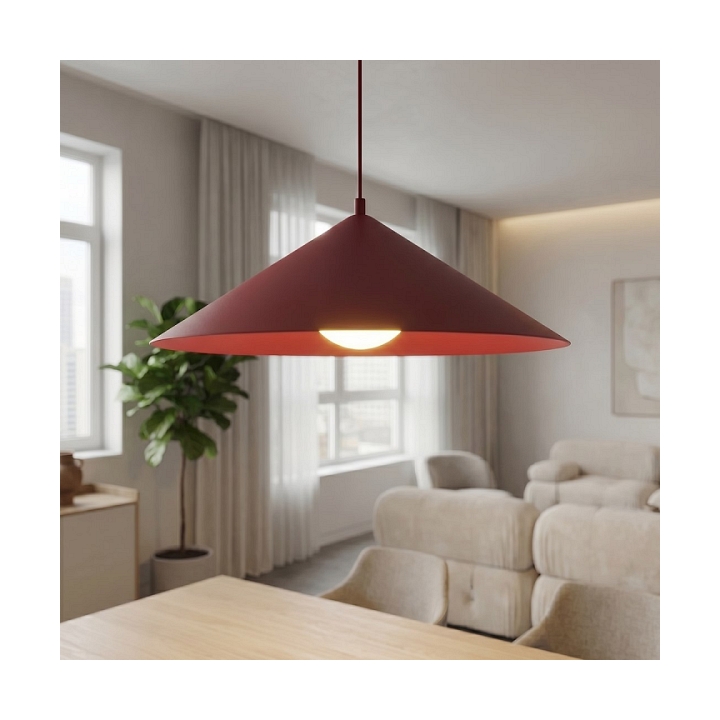 Lampa sufitowa MONO 1L BURGUNDY OPAL - Emibig