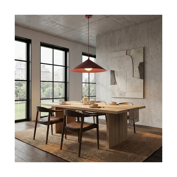 Lampa sufitowa MONO 1L BURGUNDY OPAL - Emibig