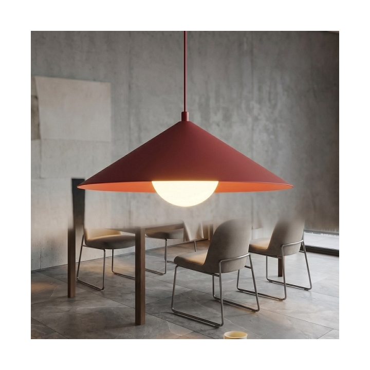 Lampa sufitowa MONO 1M BURGUNDY OPAL - Emibig