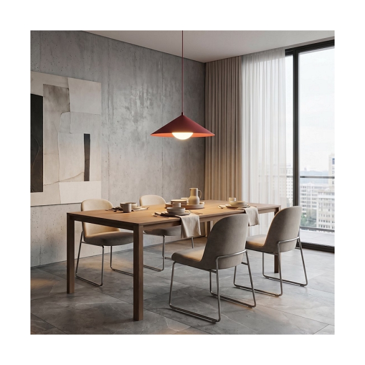 Lampa sufitowa MONO 1M BURGUNDY OPAL - Emibig