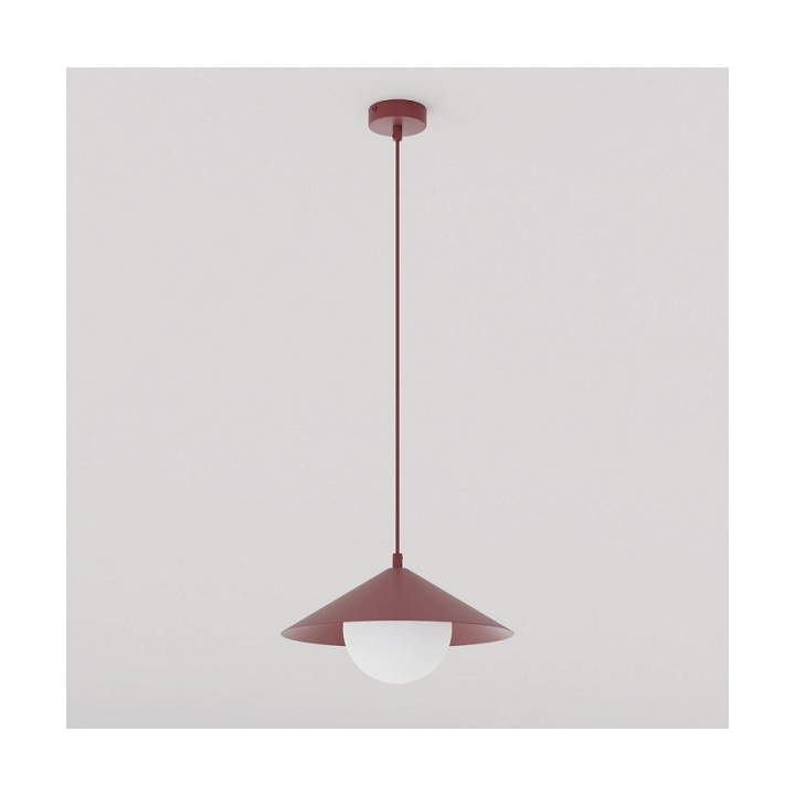 Lampa sufitowa MONO 1S BURGUNDY OPAL - Emibig
