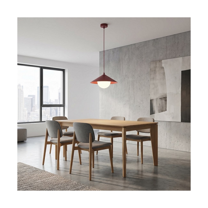 Lampa sufitowa MONO 1S BURGUNDY OPAL - Emibig