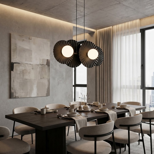 Lampa wisząca UMBRA 4 BLACK - Emibig