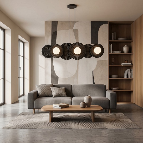 Lampa wisząca UMBRA 6 BLACK - Emibig