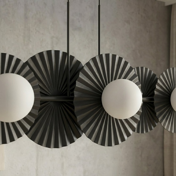 Lampa wisząca UMBRA 6 BLACK - Emibig