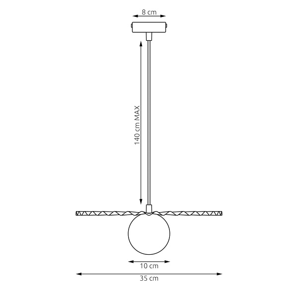 Lampa wisząca UMBRA 1 MOKKA - Emibig