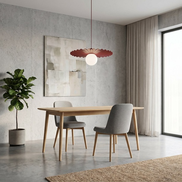 Lampa wisząca UMBRA 1 BURGUNDY - Emibig