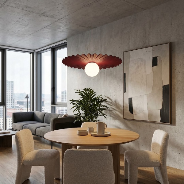 Lampa wisząca UMBRA 1 BURGUNDY - Emibig