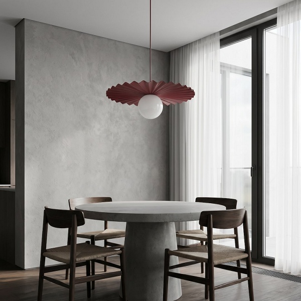 Lampa wisząca UMBRA 1 BURGUNDY - Emibig