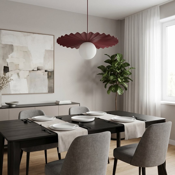 Lampa wisząca UMBRA 1 BURGUNDY - Emibig