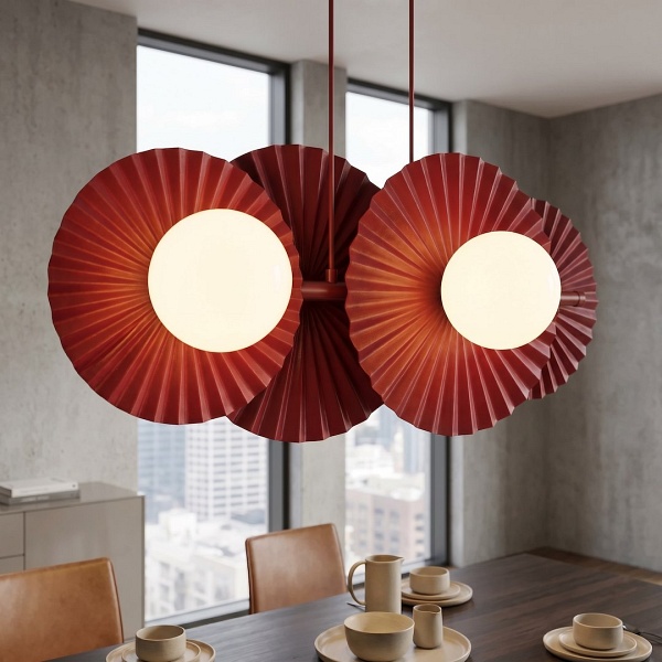 Lampa wisząca UMBRA 4 BURGUNDY - Emibig
