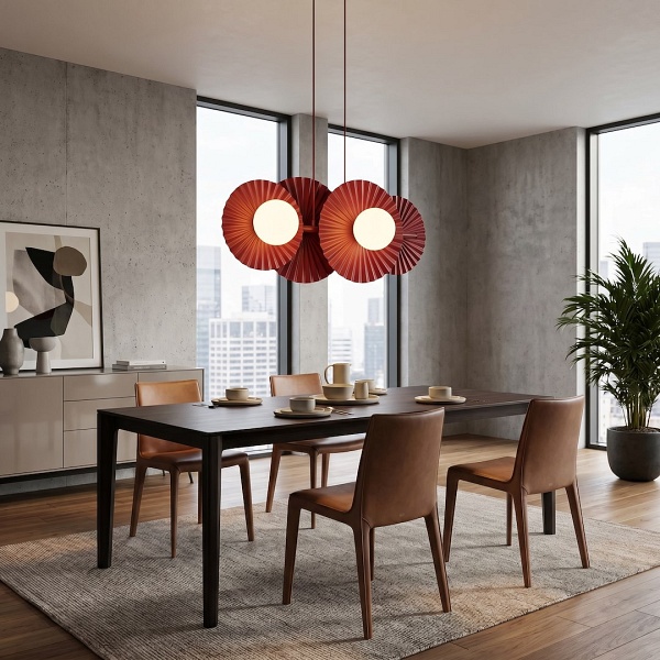 Lampa wisząca UMBRA 4 BURGUNDY - Emibig