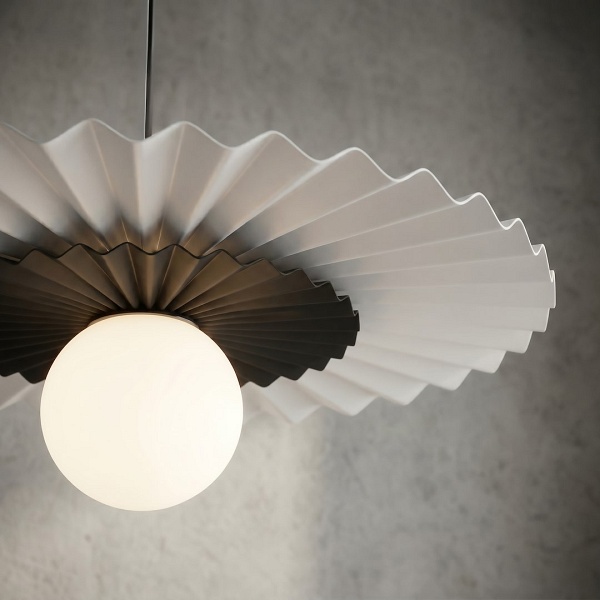Lampa wisząca UMBRA 1 WHITE-BLACK - Emibig