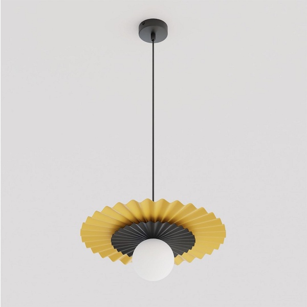 Lampa wisząca UMBRA 1 ORANGE-BLACK - Emibig